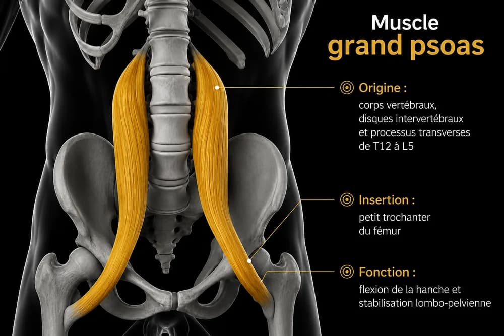 Schéma anatomique — Grand psoas