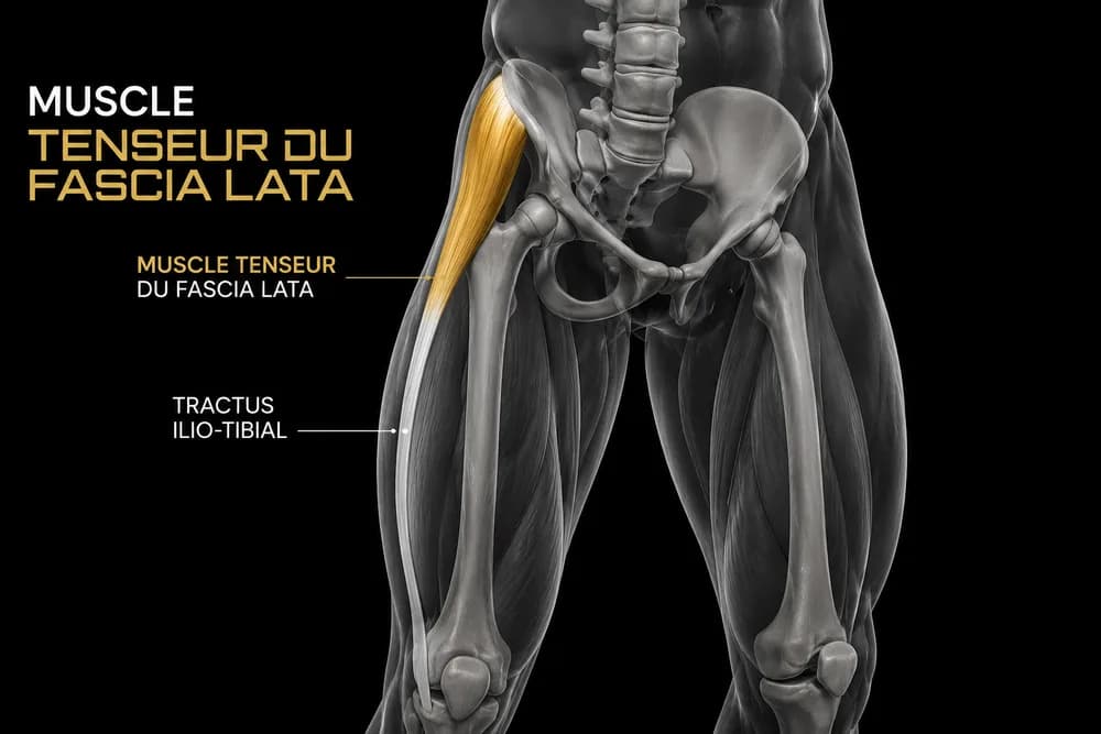 Schéma anatomique — Tenseur du fascia lata