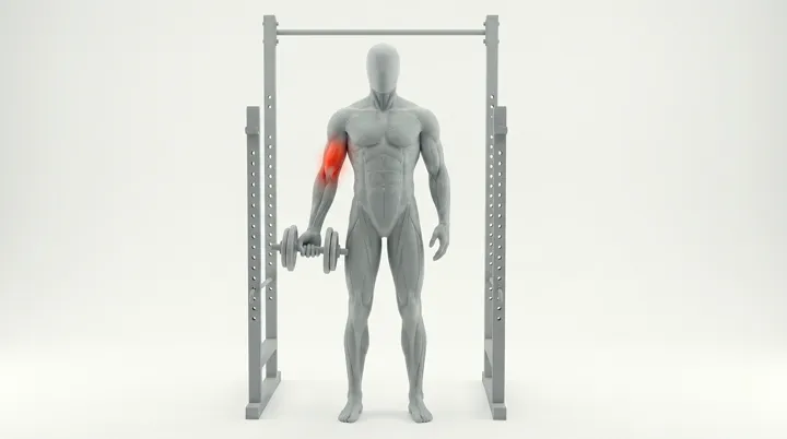 Curl biceps haltères alterné