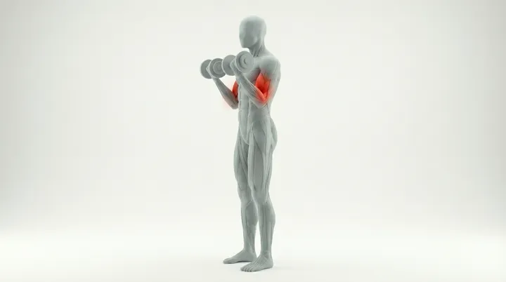 Curl biceps aux haltères