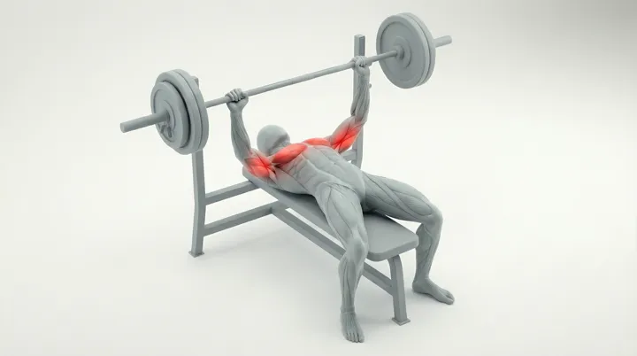 Développé couché barre