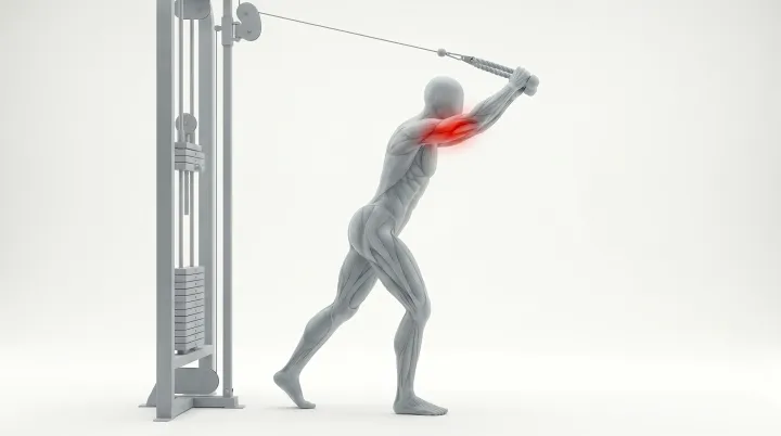 Extension triceps à la corde au-dessus de la tête