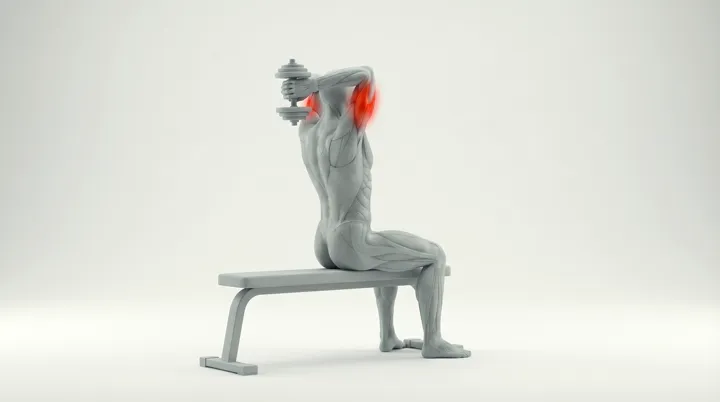 Extension triceps haltère au-dessus de la tête