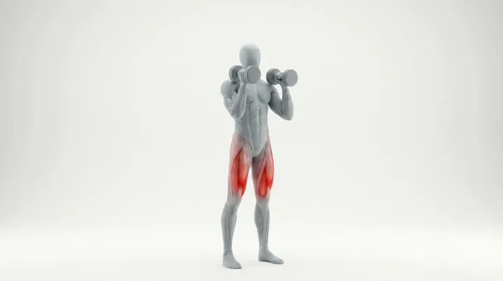Front squat aux haltères