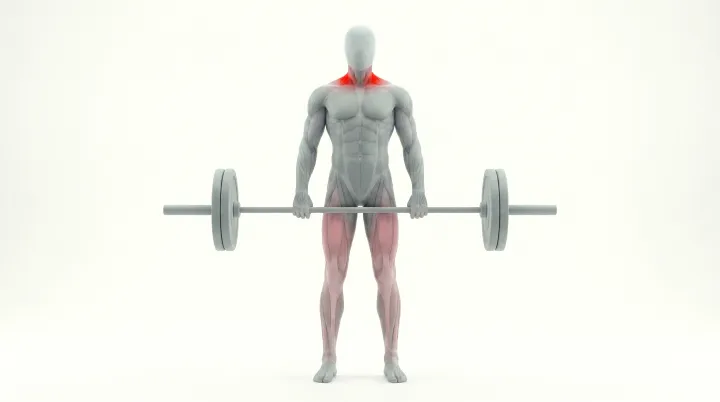 Hang power clean à la barre