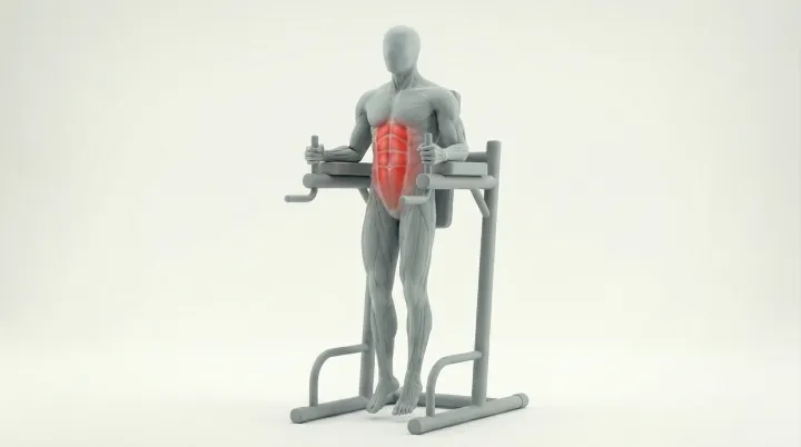 Lever de genoux à la chaise romaine