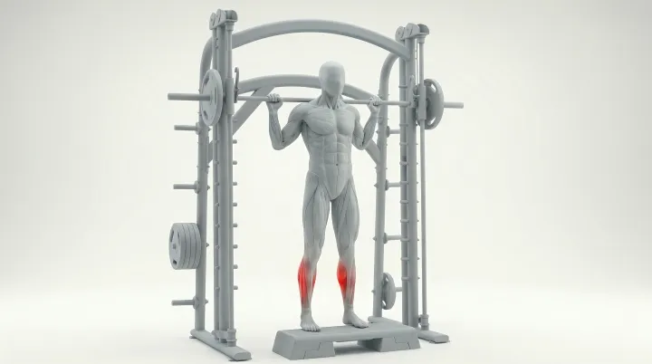 Mollets debout Smith machine