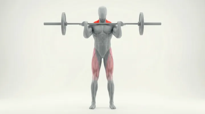 Power clean à la barre