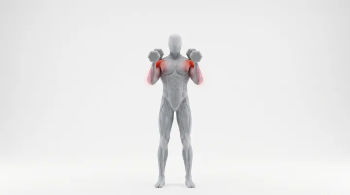 Push press aux haltères