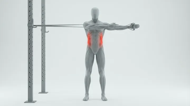 Rotation du tronc à l’élastique (wood chopper)
