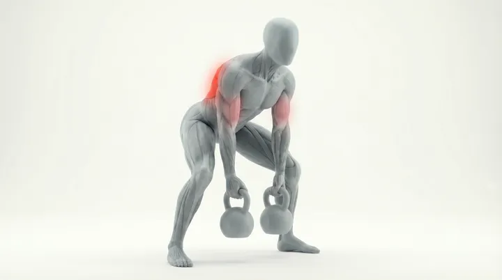 Rowing gorille au kettlebell