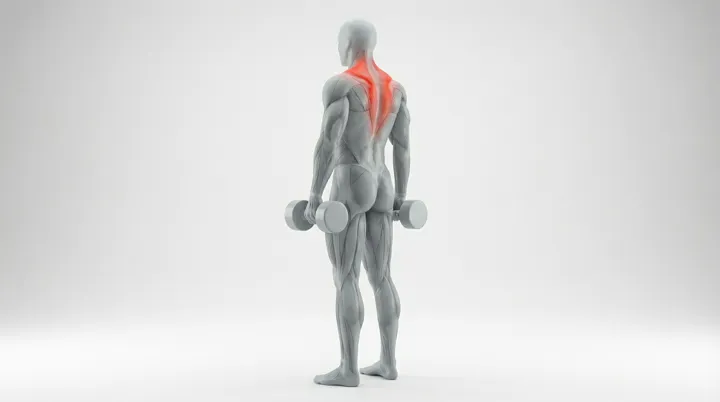 Shrugs aux haltères