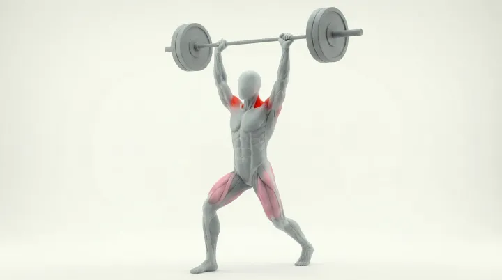 Split jerk à la barre