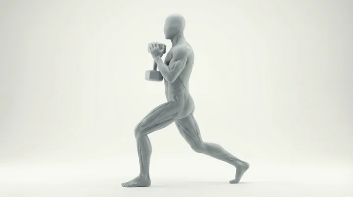 Split squat gobelet aux haltères