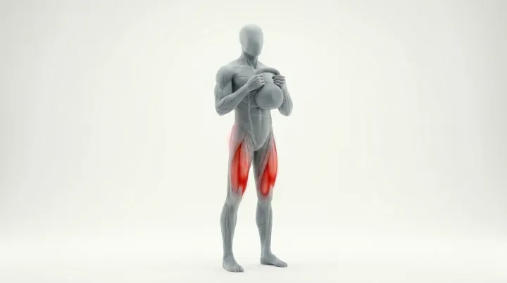 Squat gobelet au kettlebell