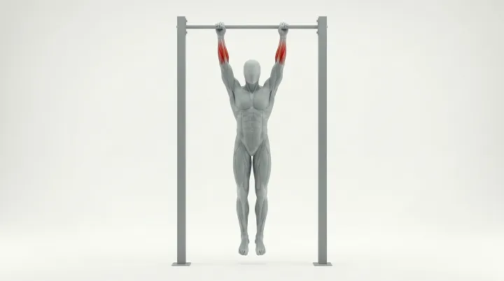 Suspension à la barre (dead hang)