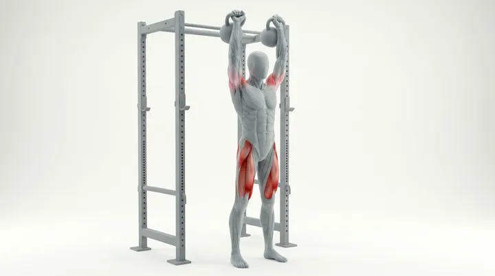 Thruster au kettlebell