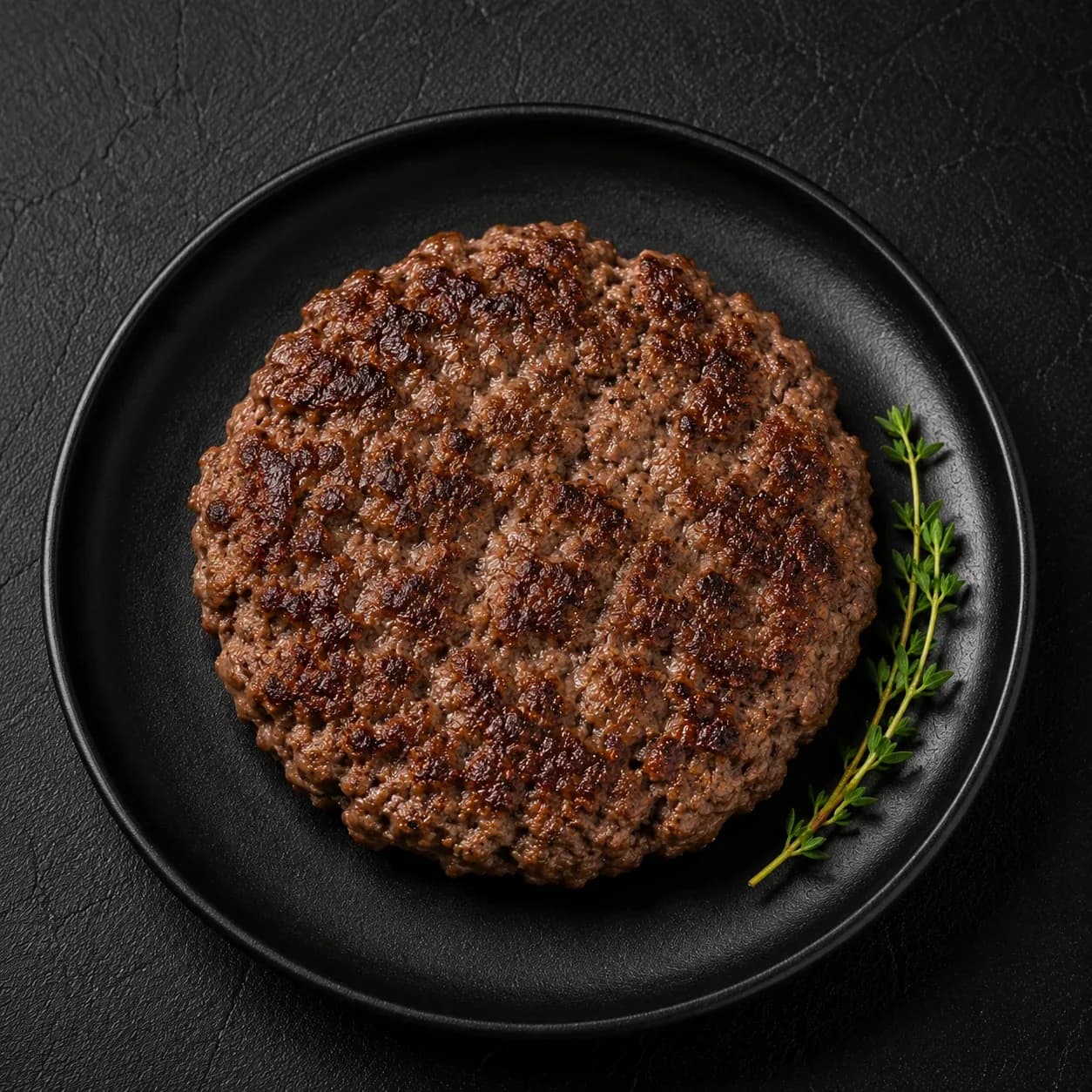 Steak haché 15% MG, cuit