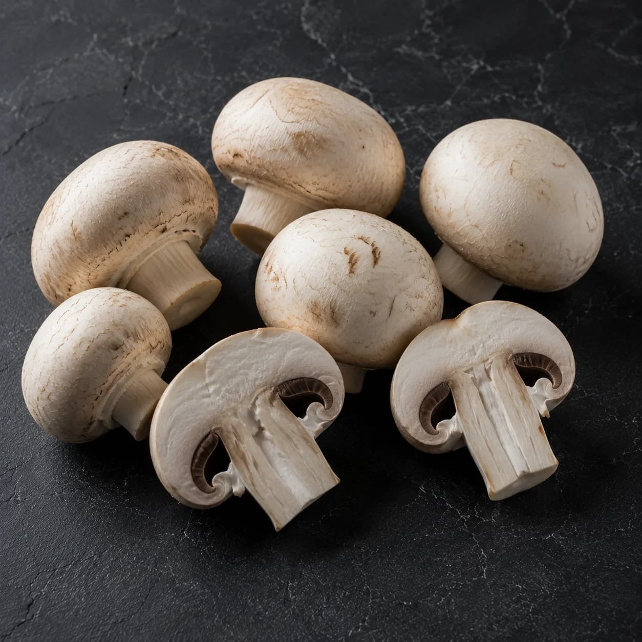 Champignons de Paris, crus