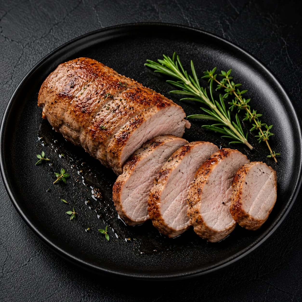 Filet mignon de porc, cuit