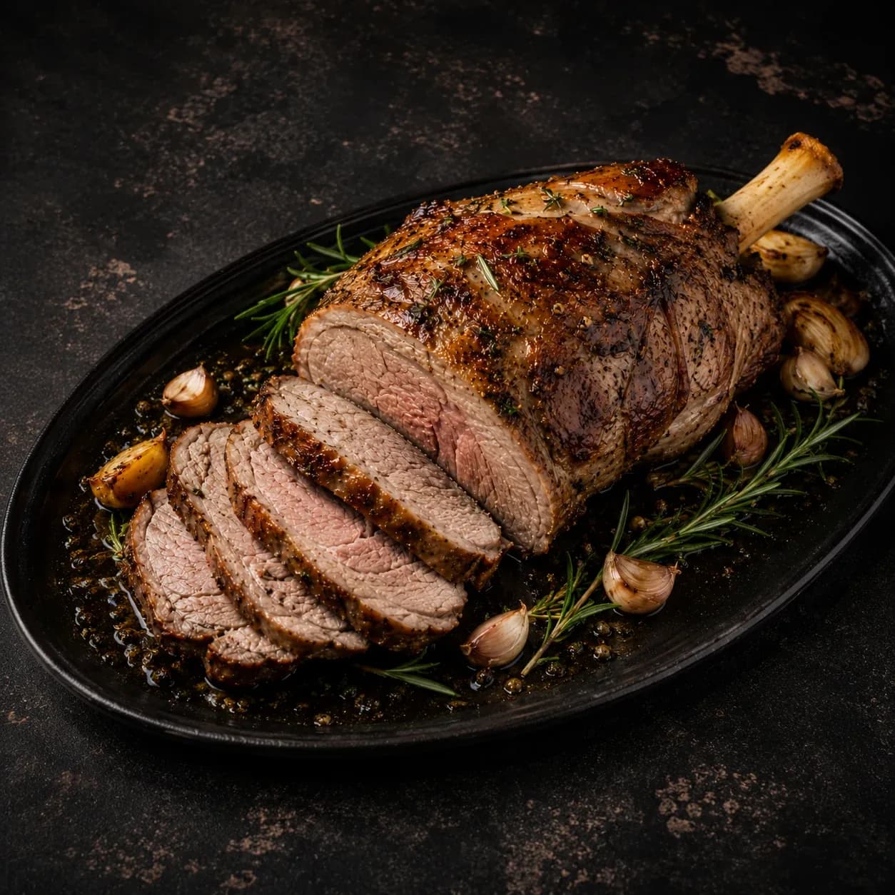 Gigot d'agneau, rôti