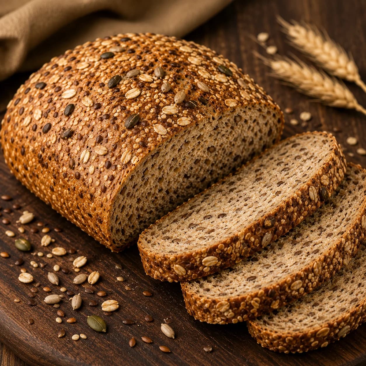 Pain aux céréales et graines
