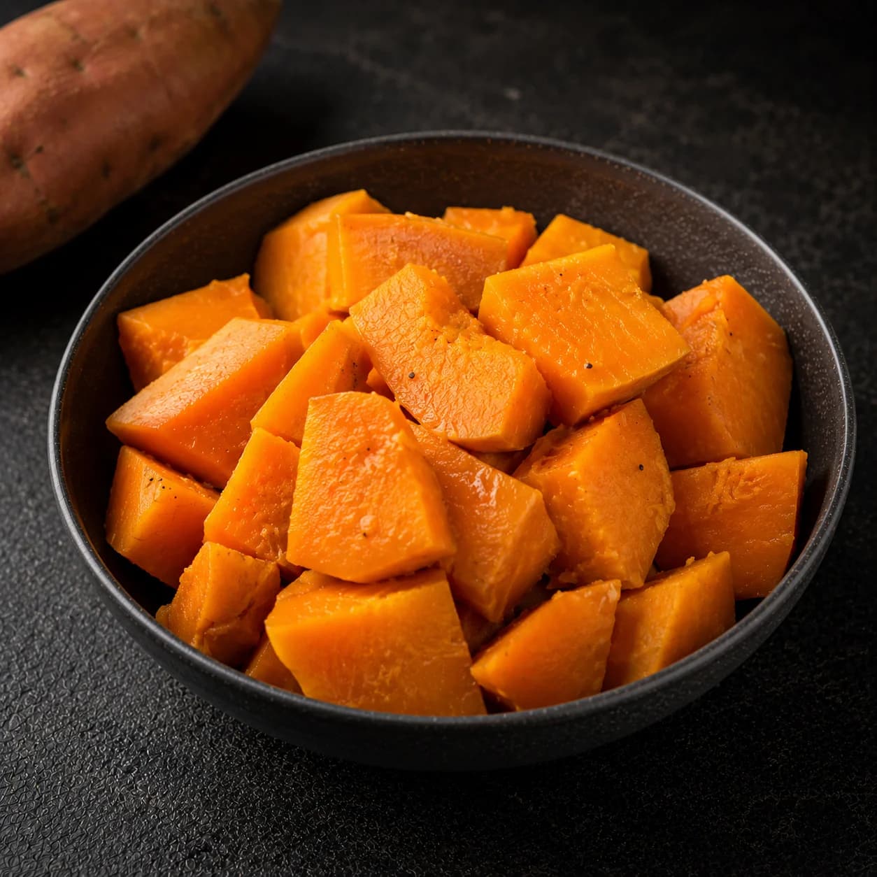 Patate douce cuite