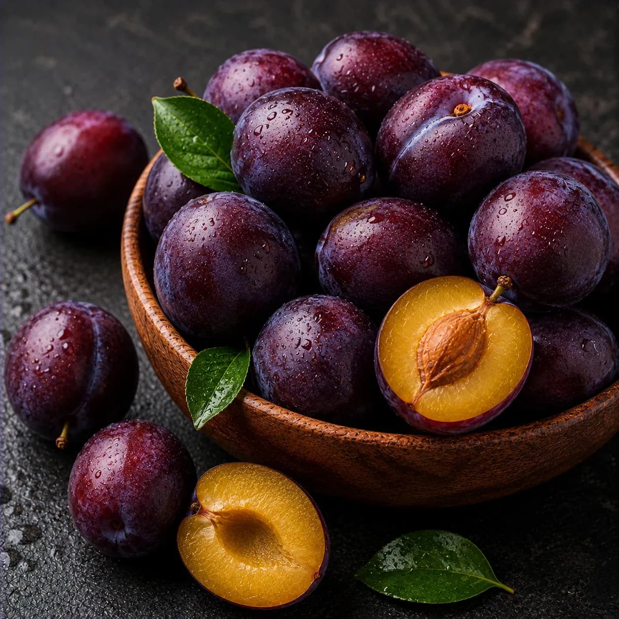 Prune violette, crue