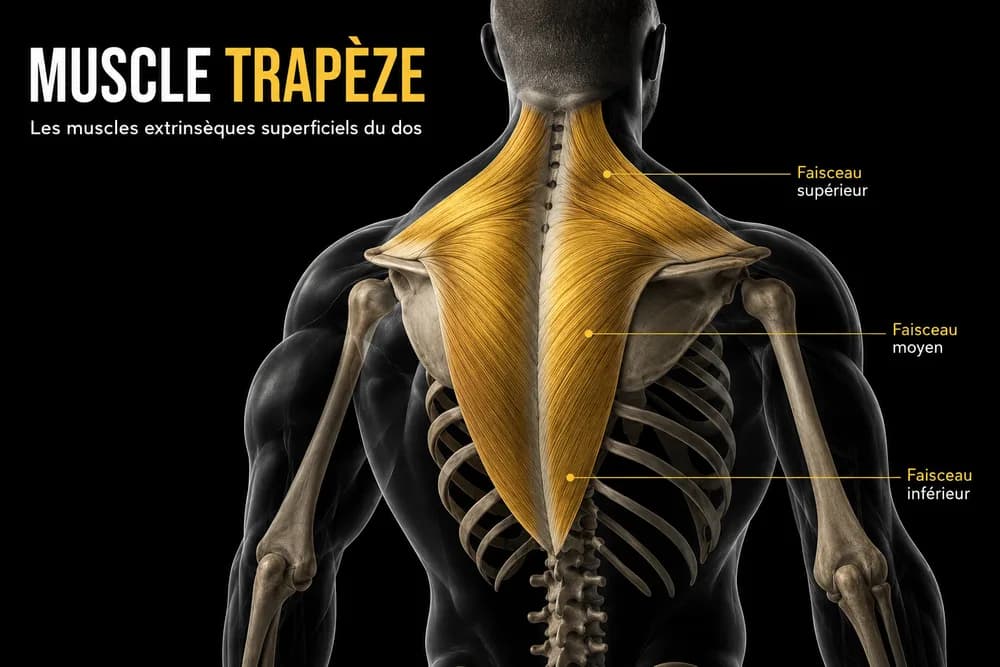 Schéma anatomique — Trapèzes