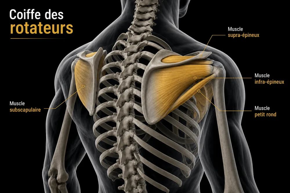 Schéma anatomique — Coiffe des rotateurs