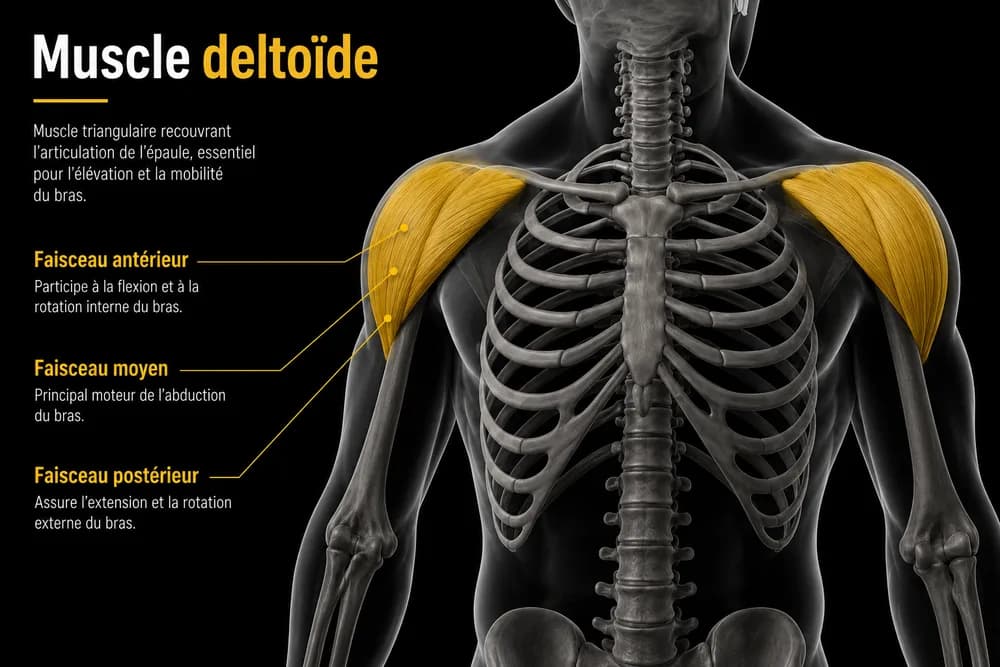 Schéma anatomique — Deltoïde