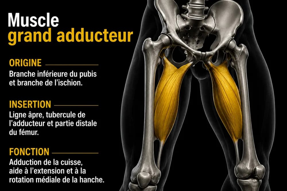 Schéma anatomique — Grand adducteur