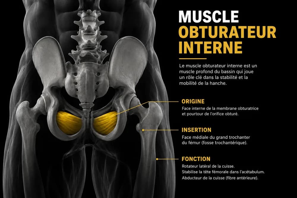Schéma anatomique — Obturateur interne