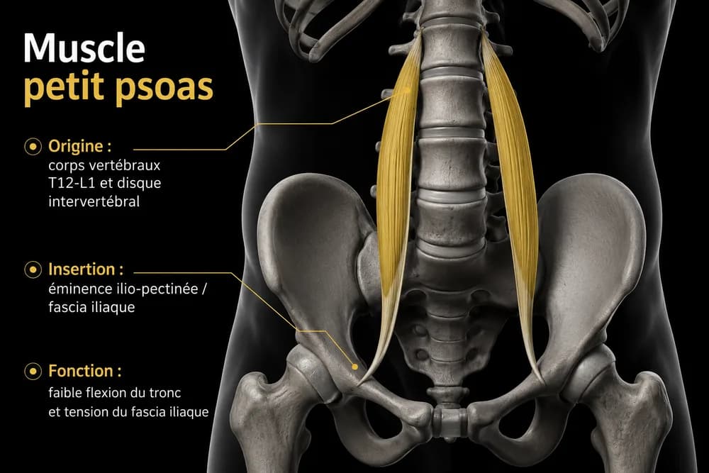 Schéma anatomique — Petit psoas