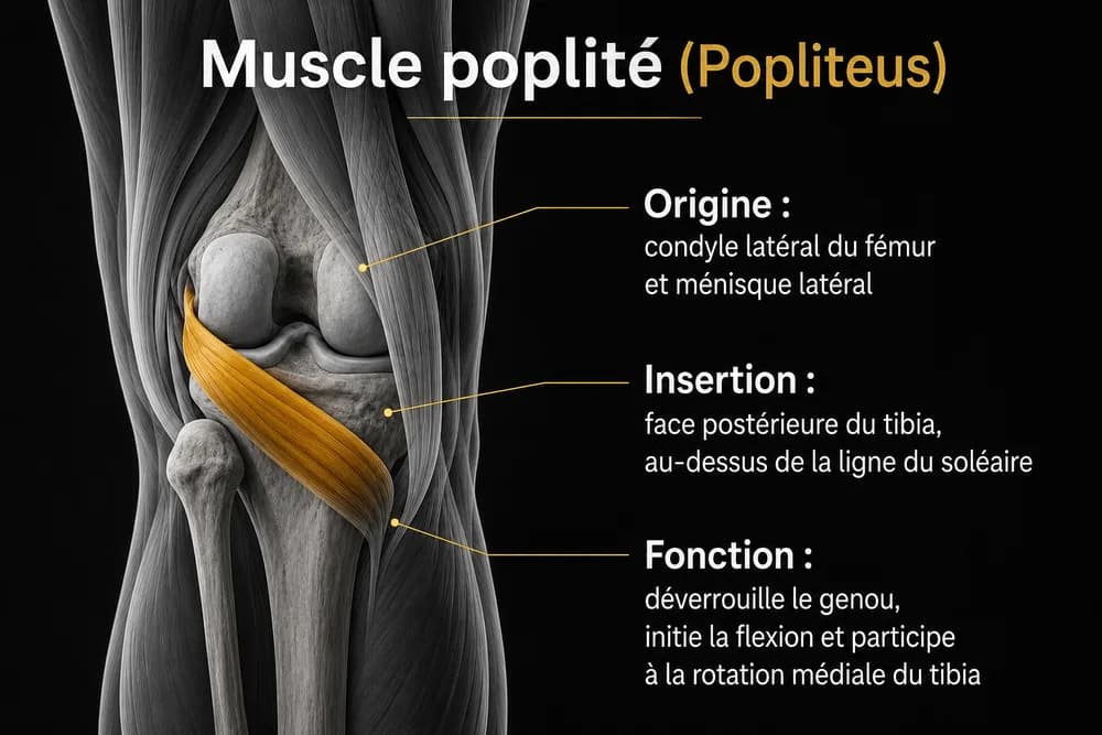 Schéma anatomique — Poplité