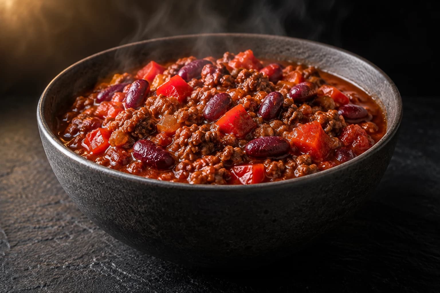 Chili con carne bœuf haché et haricots rouges