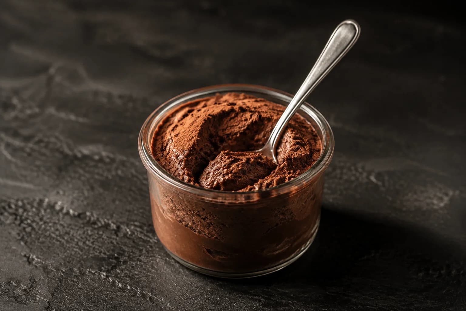 Mousse au chocolat protéinée au fromage cottage