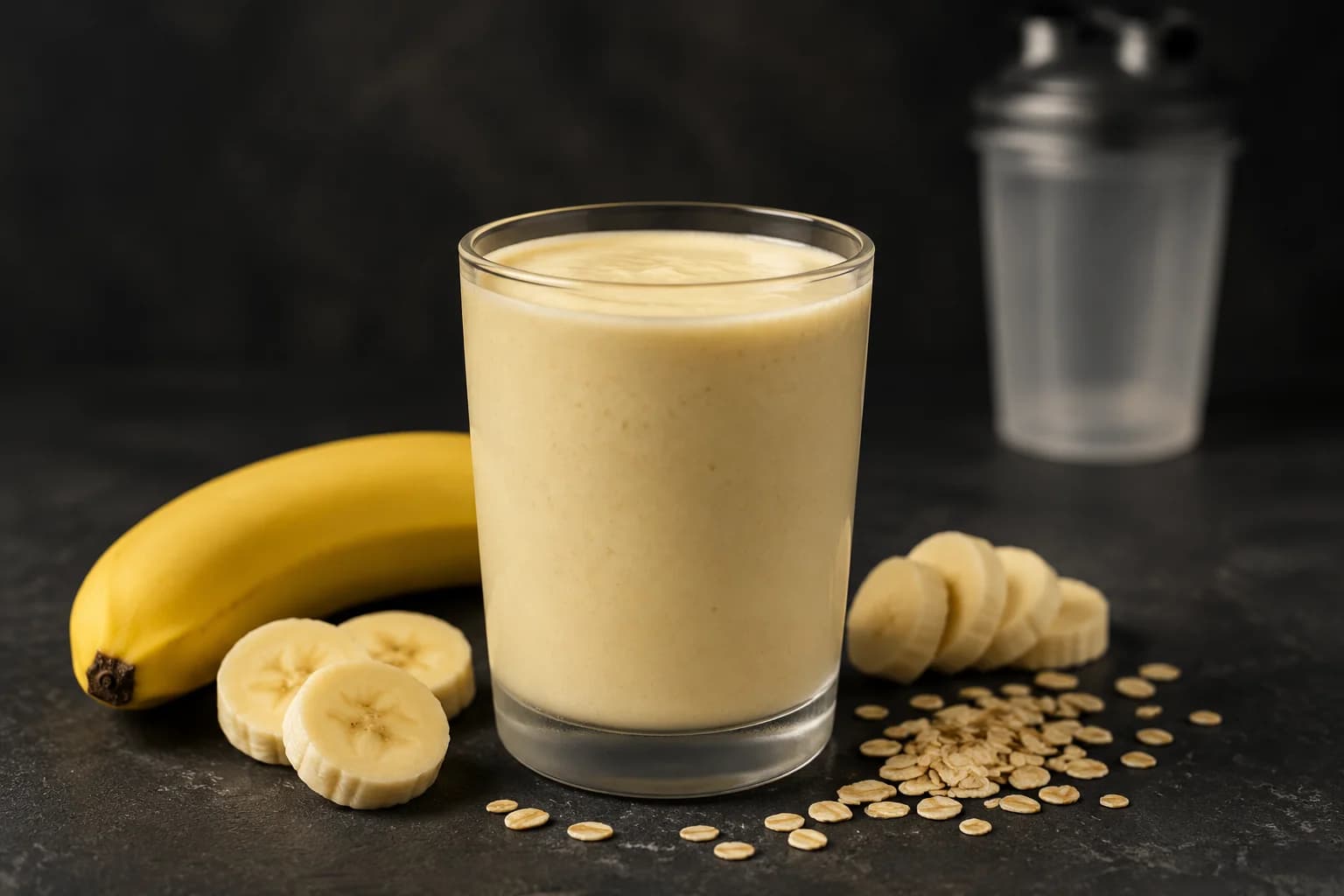 Shake protéiné banane-avoine post-training